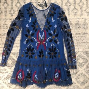 Free People long sleeve mini dress